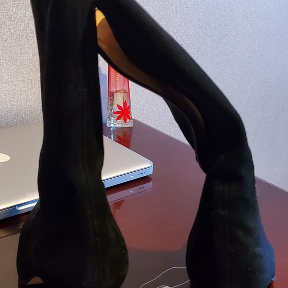 Nine west black leather bootie zipper - Picture 4 of 11